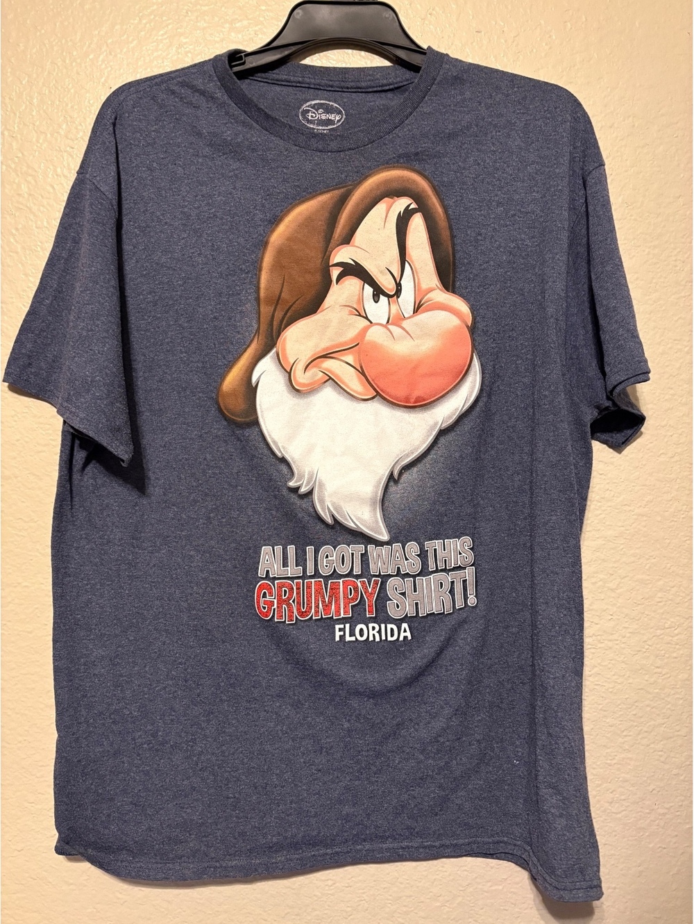 Disney Grumpy T-Shirt Florida Size XL